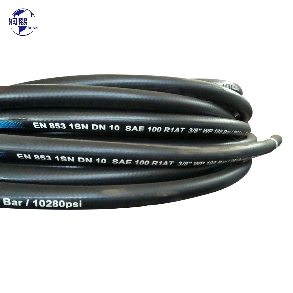 SAE 100 R1/R2 Braided  Hydraulic Wholesale Pipe With Fittings Air Manufacturing Breather 2 Inch Hydraulic Rubber Hose Pipe