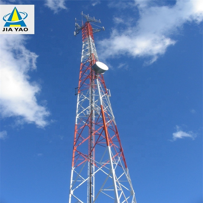 45 Meter Angle Steel Lattice Self Supporting Communication Isp Internet Service Provider 4G 5G Towers