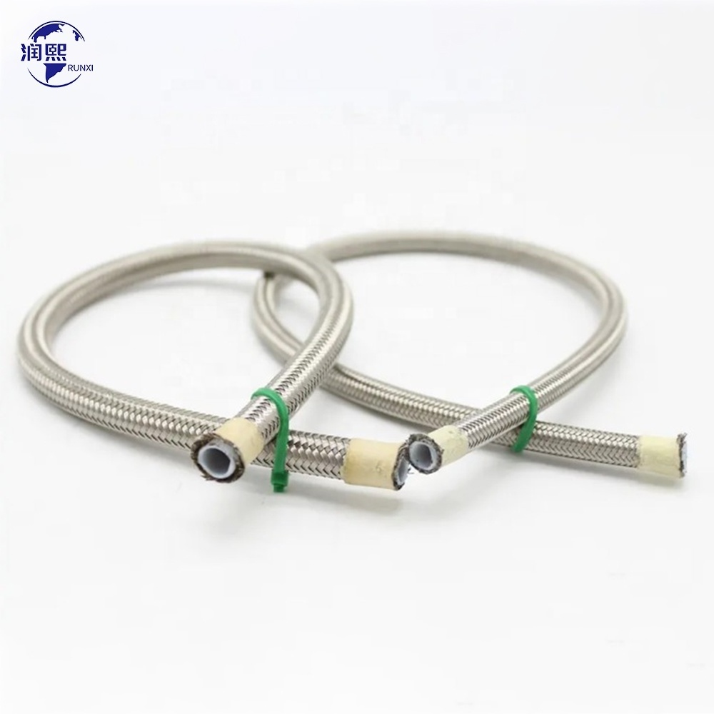 SAE 100 R14 PVC High Pressure Temp Hydraulic Tube SS304/306 Wire Braided 1.5 Inch With Fitting Metal Rubber PTFE Hose Pipe