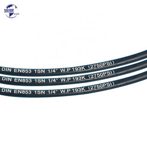 SAE 100 R1/R2 Braided  Hydraulic Wholesale Pipe With Fittings Air Manufacturing Breather 2 Inch Hydraulic Rubber Hose Pipe