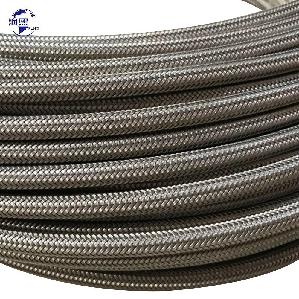 SAE 100 R14 PVC High Pressure Temp Hydraulic Tube SS304/306 Wire Braided 1.5 Inch With Fitting Metal Rubber PTFE Hose Pipe