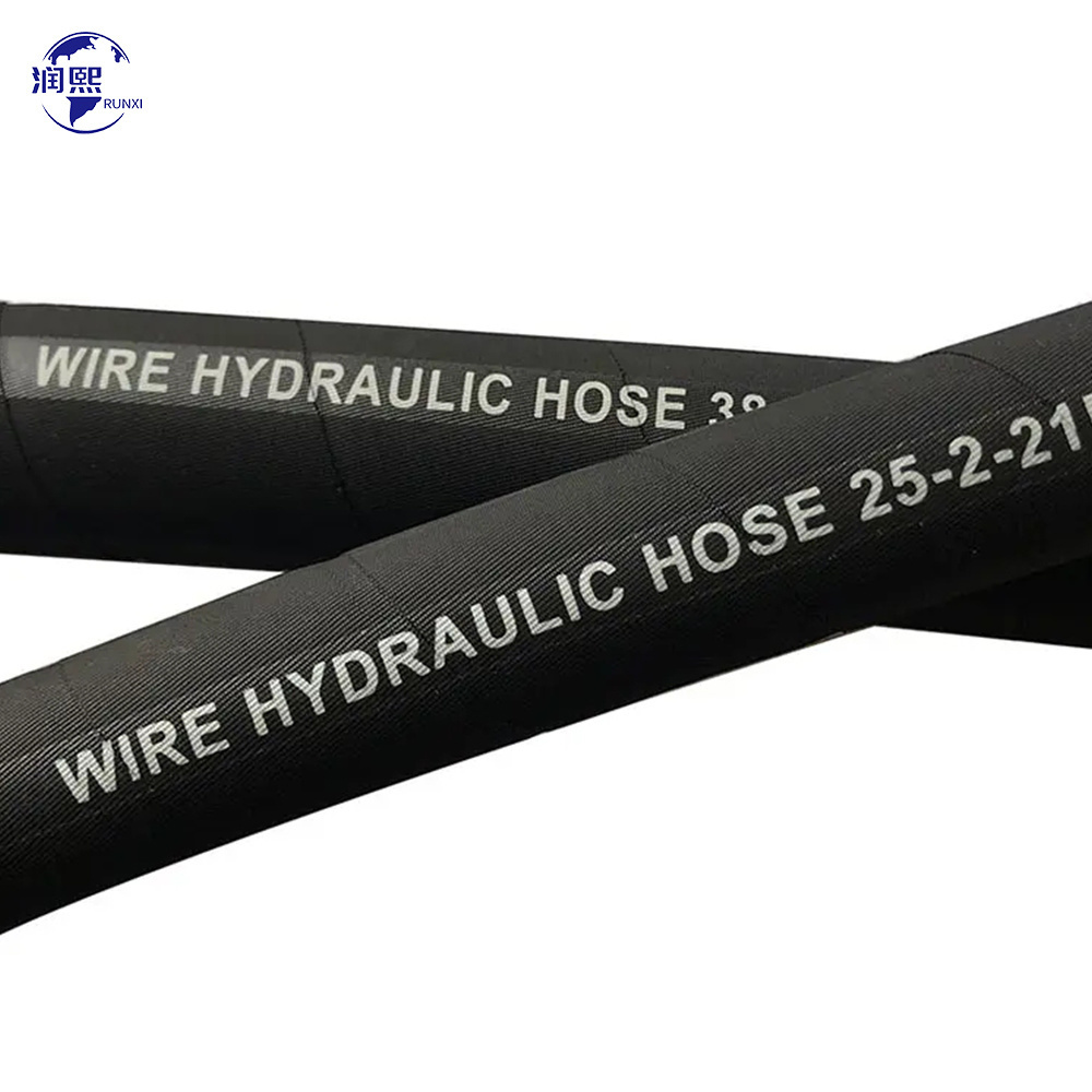 1/2 Inch Flexible Braided Reinforced Fuel Oil Excavator  SAE1OO R1 Rubber Hydraulic Hose