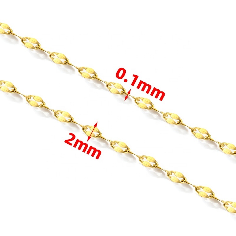 Custom Stainless Steel Metal Monaco Gold Filled Cuban Link 14k Gold Chains Mobile Phone Chains Jewelry Making