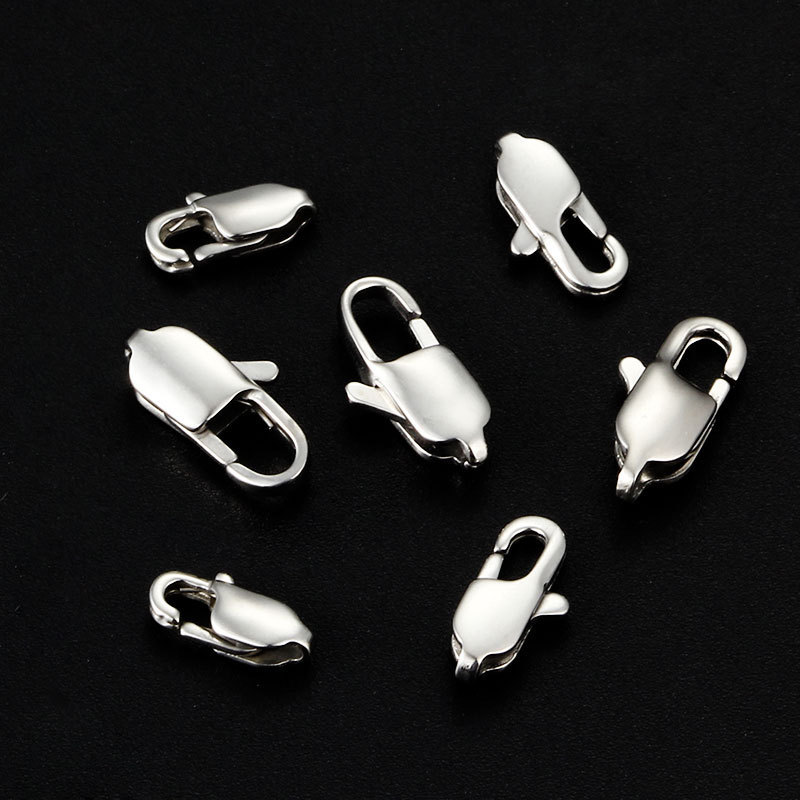 Stainless Steel Lobster Clasp Claw Plated for DIY Jewelry Making Findings Supplies for Bracelet Necklace Chain