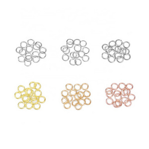 18K Stainless Steel Water Plating Jump Rings Split Rings DIY Necklace Jewelry Making Findings Crafts Accessories