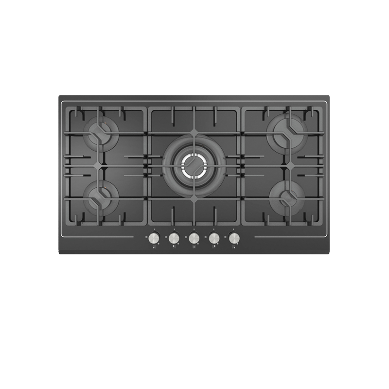 The Newest Model Kitchen Cooking Appliances Built In 90cm Tempered Glass 5 Burner Gas Cooktop