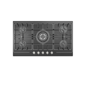 The Newest Model Kitchen Cooking Appliances Built In 90cm Tempered Glass 5 Burner Gas Cooktop