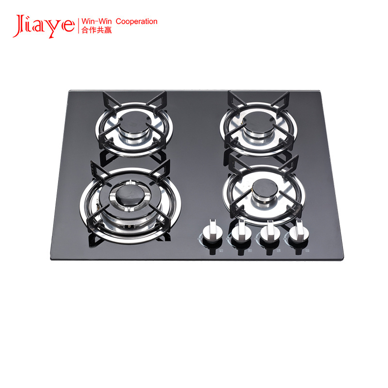 Fashion attractive design OEM 4 burners glass table camping gas hob stove stand