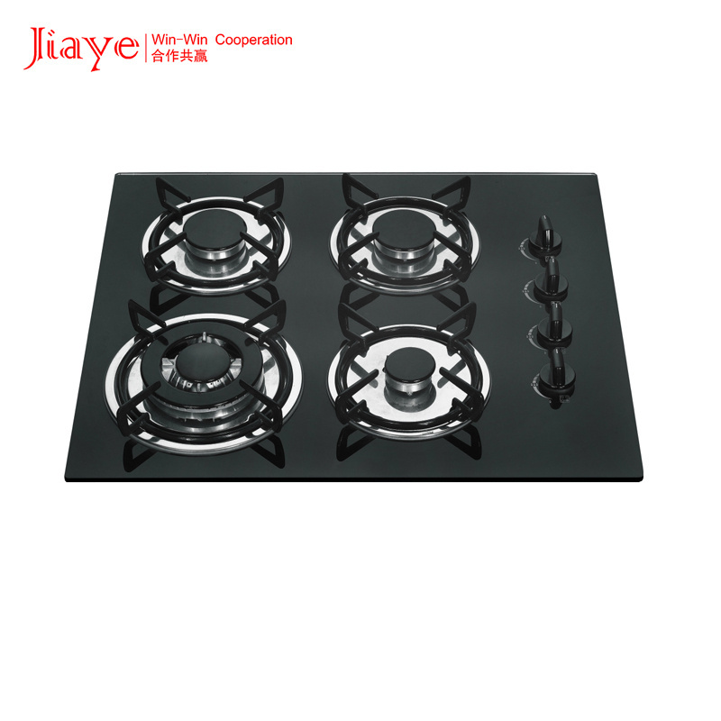 Fashion attractive design OEM 4 burners glass table camping gas hob stove stand