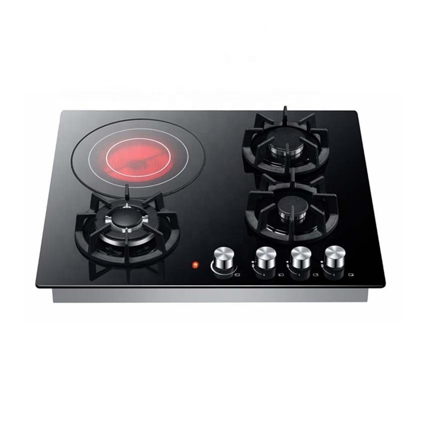 Hot Sale Cooking Induction Gas Infrared Cooker Built in Ceramic Burner Gas Stove with 5 Burners