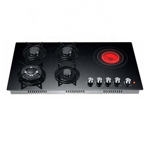 Hot Sale Cooking Induction Gas Infrared Cooker Built in Ceramic Burner Gas Stove with 5 Burners