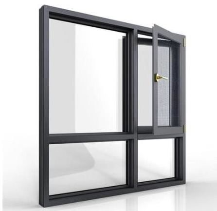 wholesale anti theft aluminum casement windows with security stainless steel screen