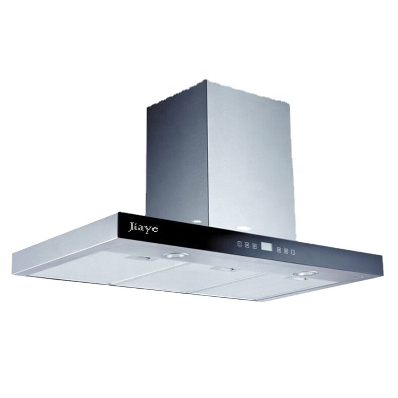 2022 Kitchen Appliance T Shape Cooker Hood Front Glass Range Hood with Led Lamp