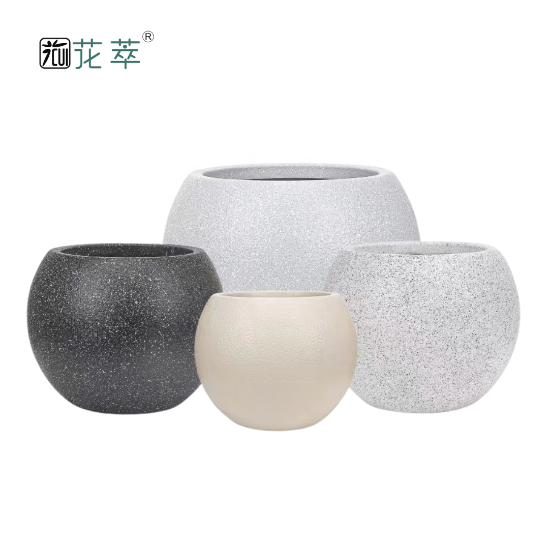 Lightweight Gardening Unique Pattern Ball-Shaped Pots Planters Indoor Outdoor Nordic Plant Pots