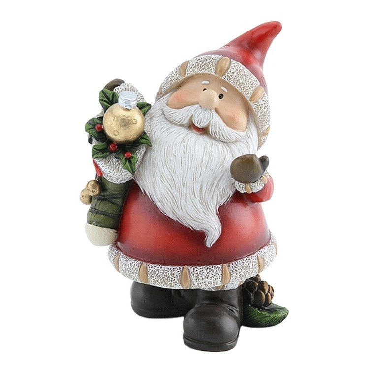 Gnome Christmas Tree Topper Santa Figure With Light for Christmas Gifts