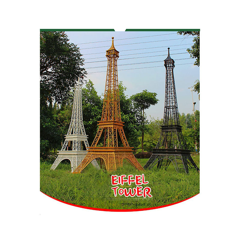 Large Model Paris Eiffel Tower Outdoor Ornaments Garden Real Estate Community