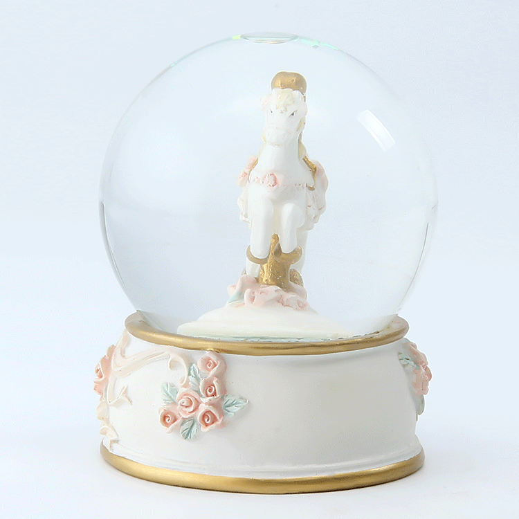 Wholesale Multifunction Snowball Ornaments Resin Custom Snowglobe Internally Carousel