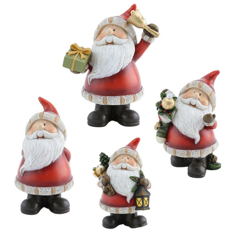 Gnome Christmas Tree Topper Santa Figure With Light for Christmas Gifts