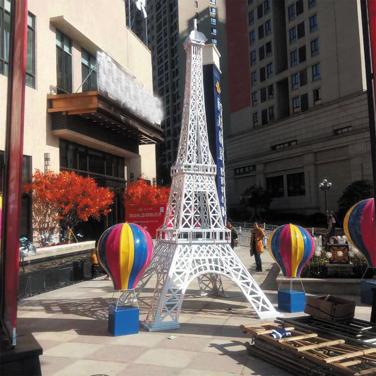 Large Model Paris Eiffel Tower Outdoor Ornaments Garden Real Estate Community