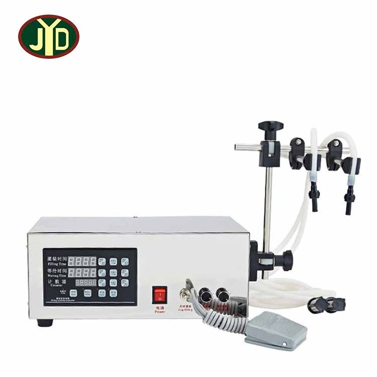 JYD Electric Digital Control GFK-280 Double Nozzle Essential Oil Liquid Filling Machine Cake Yogurt Water Milk Dispenser