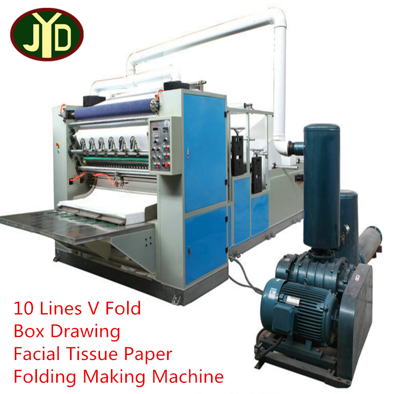 10 Lines Facial Tissue Paper Making Machine for Sale/Automatic Hand Towel Tissue Paper Folding Machine