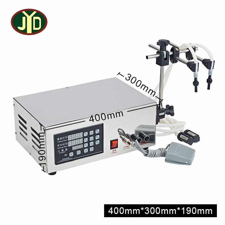 JYD Electric Digital Control GFK-280 Double Nozzle Essential Oil Liquid Filling Machine Cake Yogurt Water Milk Dispenser