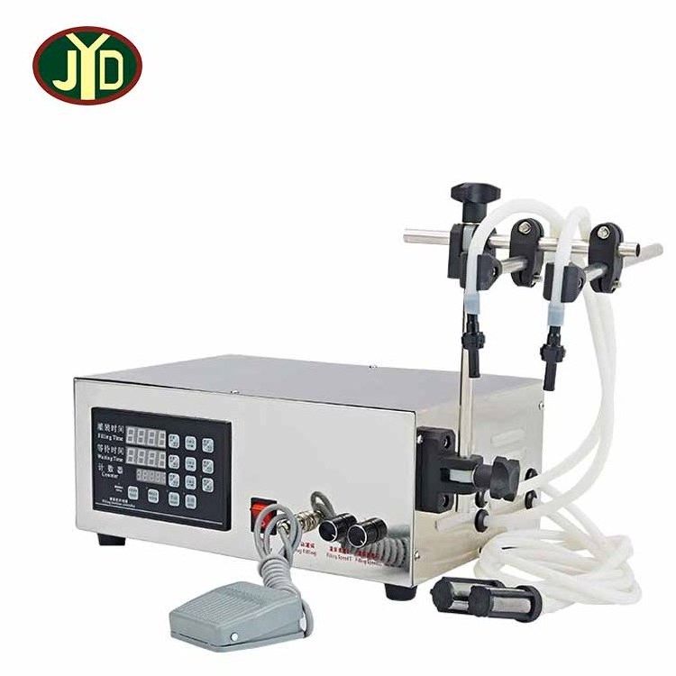 JYD Electric Digital Control GFK-280 Double Nozzle Essential Oil Liquid Filling Machine Cake Yogurt Water Milk Dispenser