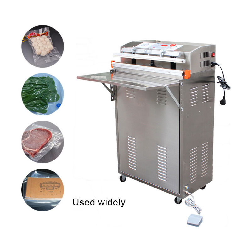 DZ600W Manufacturer Tabletop Semi Automatic External Chicken Fish Fresh Vegetables Vacuum Packing Machine Bag Vacuum Food Sealer