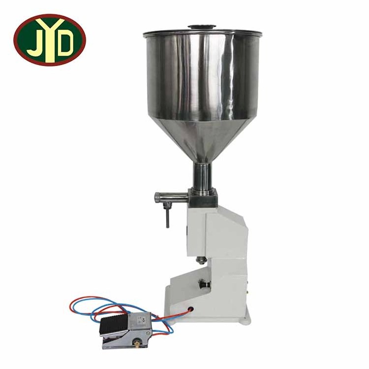 JYD 5-50ml Pneumatic Small Dose Liquid Paste Pneumatic QuantitativeSmall Scale Toothpaste Honey Shampoo Lotion Filling Machine