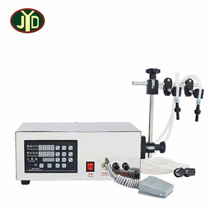 JYD Cheap Price Double Nozzles GFK-280 Digital Control Water Syrup Perfume Carbonated Drinks Essential Oil Filling Machine