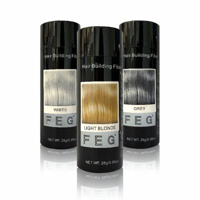 28g FEG Keratin Hair Building Fibers 9 Colors Hair Full thick Hair Loss concealer FIber Spray Applicator for Instantly Fuller