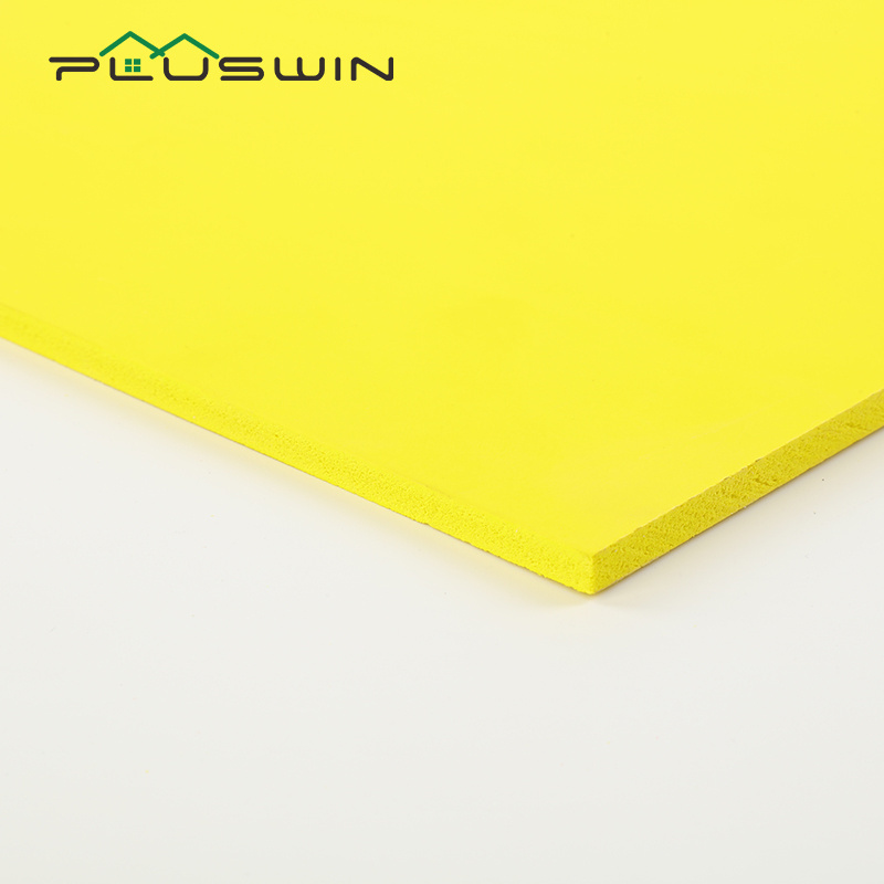 High density Matte Finish surface color pvc foam board for art crafts