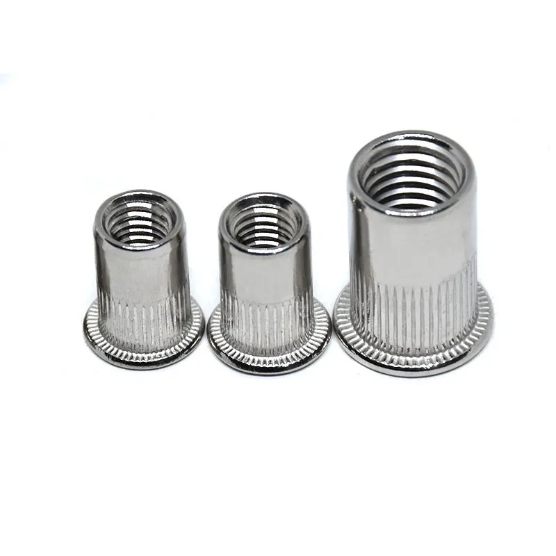 Flat Head Rivet Nut Insert Blind Nut Aluminum Rivet carbon steel rivet nut