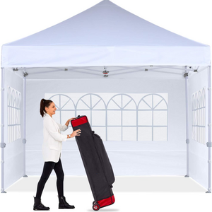 Aluminum Heavy Duty 3X3 Gazebo Tent Outdoor Waterproof With Sides And Door