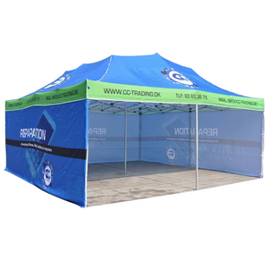 Easy Setup Instant Shelter Steel Folding Pop Up Tent Canopy Heavy Duty 10X10 10X20 With Side Wall