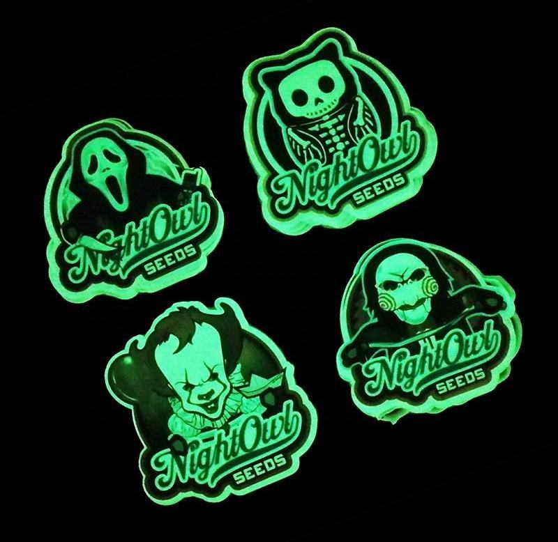 Custom Self-adhesive PVC Lighting Luminous Sticker Sheet Switch Logo Glow In Dark Stickers