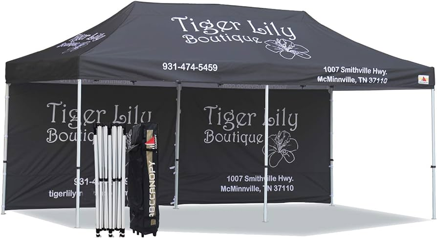 Easy Setup Instant Shelter Steel Folding Pop Up Tent Canopy Heavy Duty 10X10 10X20 With Side Wall