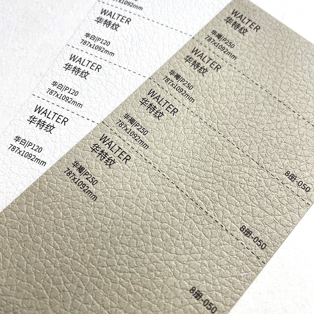 High Quality Designer Luxury Leather Skin Grain Colour Deep Embossed Stamp Paper for Packaging Box Cover Name Card