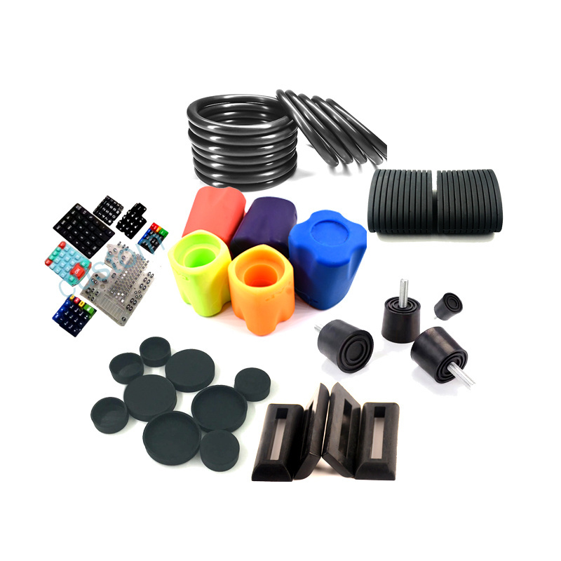 Custom silicone rubber protective sleeve bellows gasket screw wrap rubber stopper out coil foot sleeve