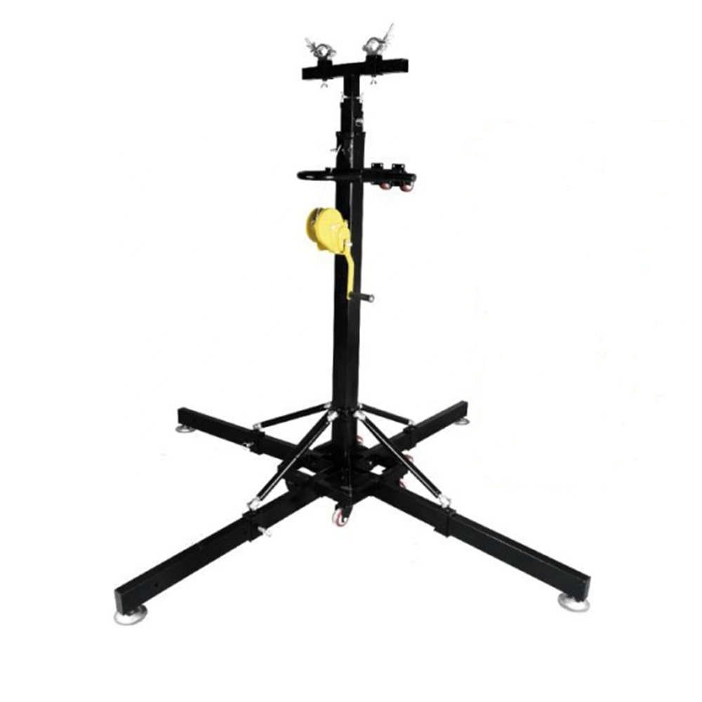 Mobile Telescopic Truss Lift Stand 5.3M Height Dj Lighting Truss Lifting Tower