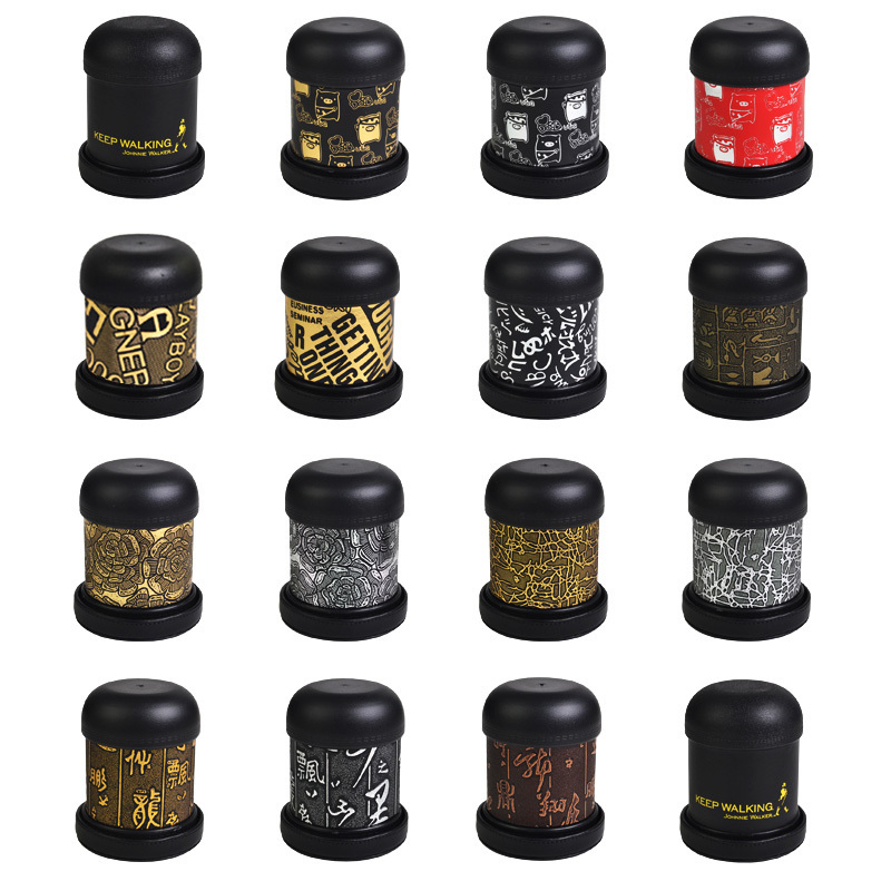 Hot Sale KTV Bar Gold Printing Dice Cups With 6pcs Dice Custom Gambling Leather and Plastic Holder Casino Wood Dice Box Supplier