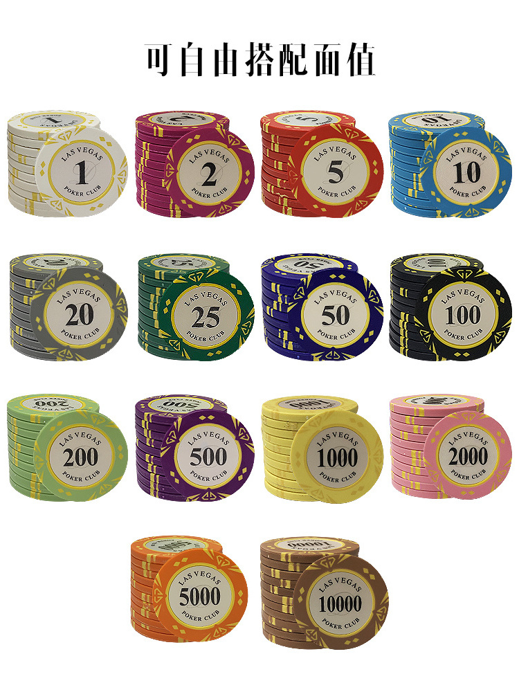 Wholesale Colorful Ept Scroll Rfid Dunes Venerati 14g Ceramic Poker Chip Milano Denomination Keramik Casino Royale Poker Chips