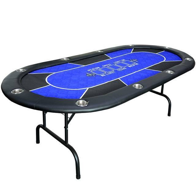 Wholesale Customized Cheap Oval Texas Poker Table Gambling Table De Casino Foldable Rubber Poker Table Luxury Folding Mat