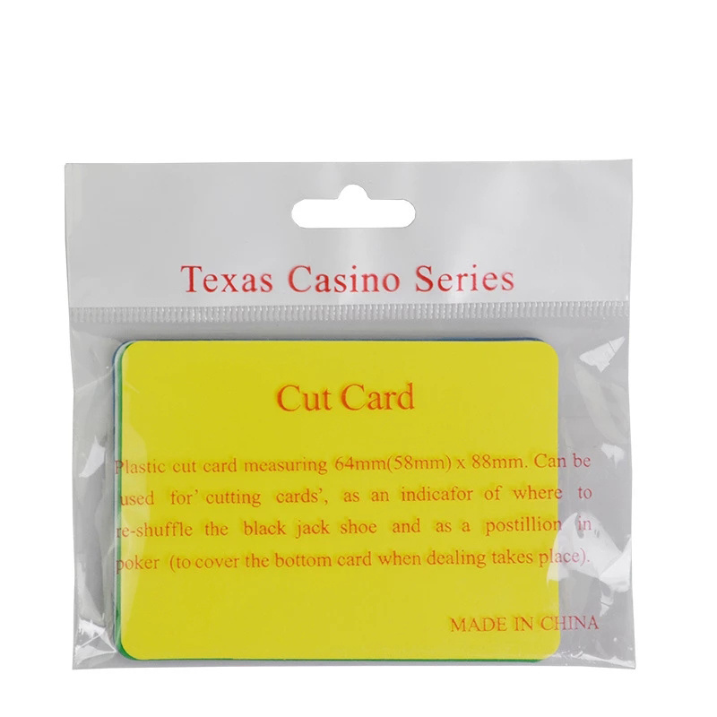 Hot Sale Gambling Waterproof PVC Playing Cut Card Bottom Funny Family Board Game Texas Protector Poker Casino Poker Cut Card