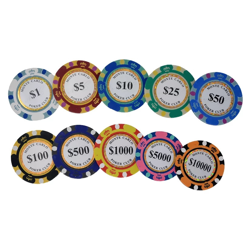 High Quality Custom Made Poker Chips Clay Monte Carlo Poker Casino Chips 40mm Manufacturing Poker Chips Wholesale In Stock