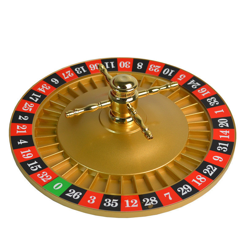 High Quality 45*8cm Roulette Wheel Professional Casino Poker Chips Set Roulette Game Boards Wheel Wood Bingo Entertainment Party