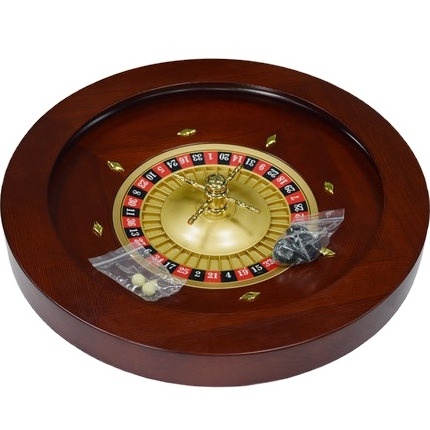 50*9.3cm Casino Wooden Roulettes Pour Valises Poker Chips Set Roulette Casino Wheel Wood Bingo Set Wholesale  Party Game 1pcs