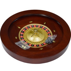 50*9.3cm Casino Wooden Roulettes Pour Valises Poker Chips Set Roulette Casino Wheel Wood Bingo Set Wholesale  Party Game 1pcs