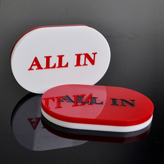 Poker All In Button Pressing Poker Cards Guard Dealer Red Button Casino acrylic block poker dealer