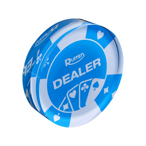 Acrylic Transparent Material Thickened Acrylic Thick Texture Acrylic Poker Dealer Button Transparent